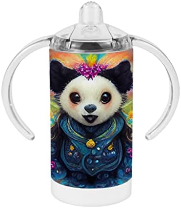 Поильная чаша с Кавайной Пандой - Цветна Детска Поильная чаша - Art Sippy Cup